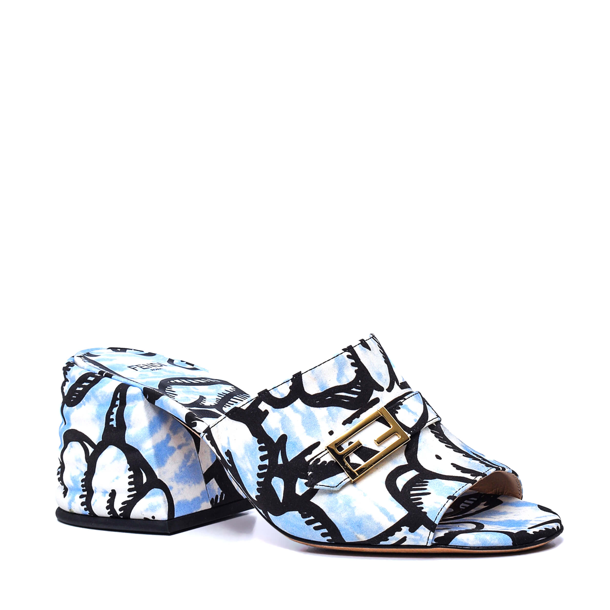 Fendi - California Sky Blue Collaboration Sandals / 38